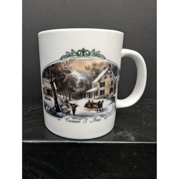 Currier & Ives Collection of MCNY 2000 Museum of The City Of New York 12 Oz Mug - Picture 1 of 8